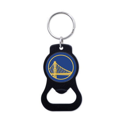 WinCraft - NBA Black Bottle Opener Key Ring - Golden State Warriors MC ONE