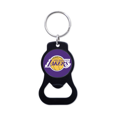 WinCraft - NBA Black Bottle Opener Key Ring - Los Angeles Lakers MC