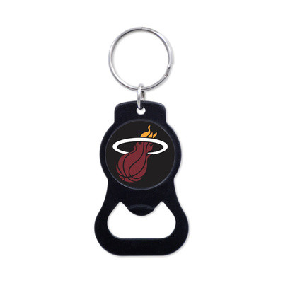 WinCraft - NBA Black Bottle Opener Key Ring - Miami Heat MC ONE