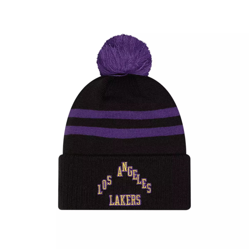 New Era Kids' Los Angeles Lakers 2025 City Edition Knit Beanie Black ONE