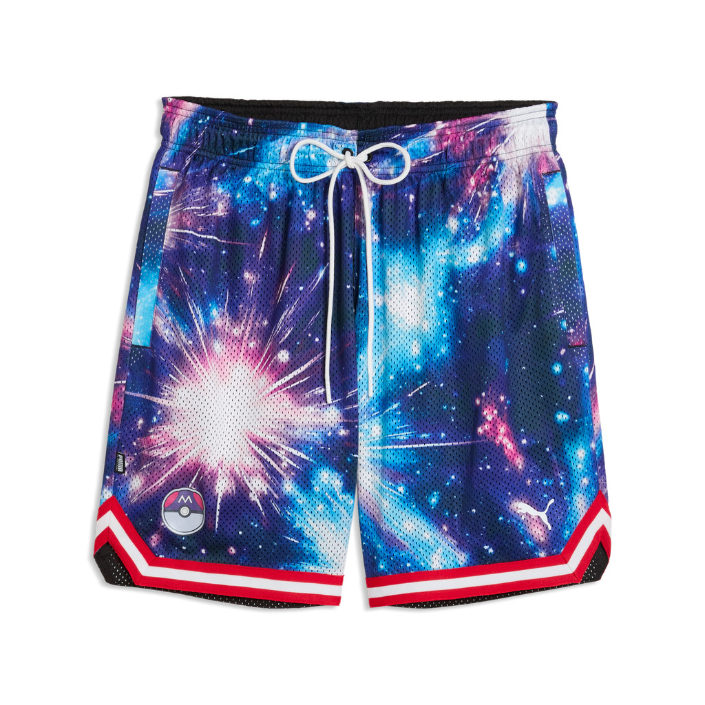 PUMA x POKÉMON Mewtwo Relaxed Basketball Shorts Black-AOP XXL
