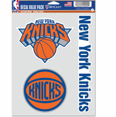 WinCraft - NBA Multi Use 3 Fan Pack Decal New York Knicks MC ONE