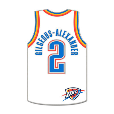 WinCraft - NBA Collector Pin Jewelry Card Shai Gilgeous-Alexande - Oklahoma City Thunder MC