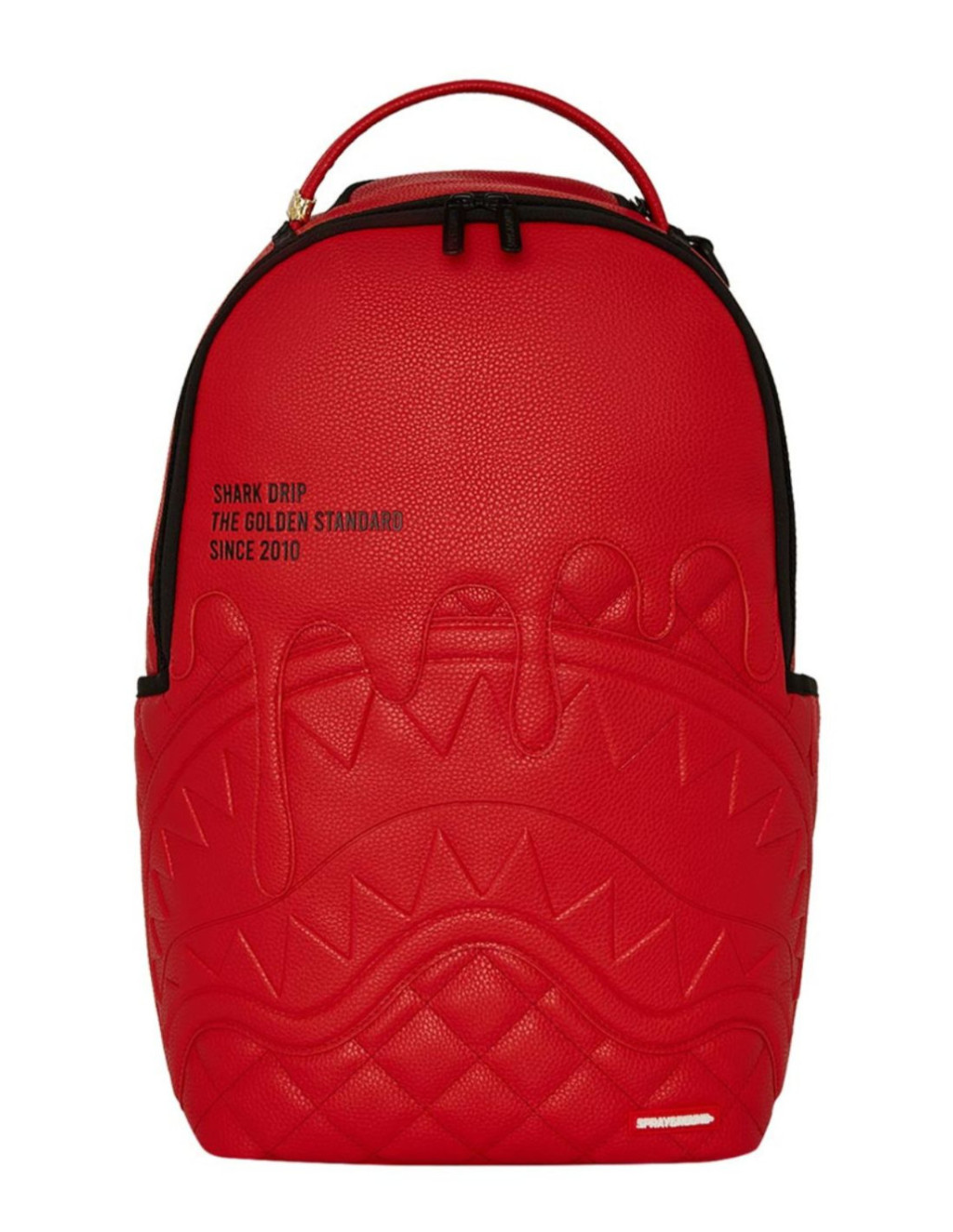 Sprayground Shark Central Red Shark Drip Dlxsv Backpack Red
