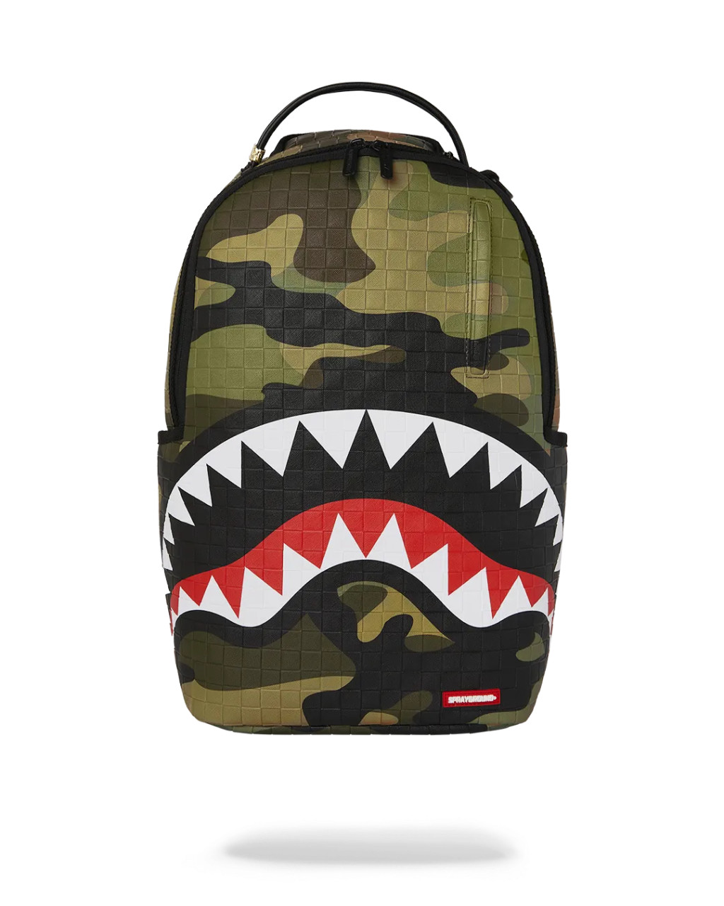 Sprayground Woodland Camo Check Backpack Green
