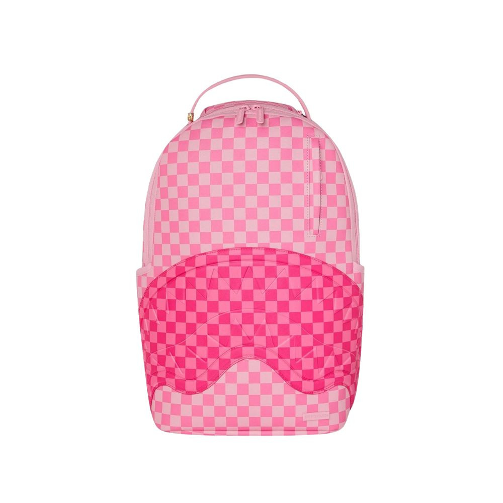 Sprayground Pink Sharks In Paris Patch Backpack Pink ONE