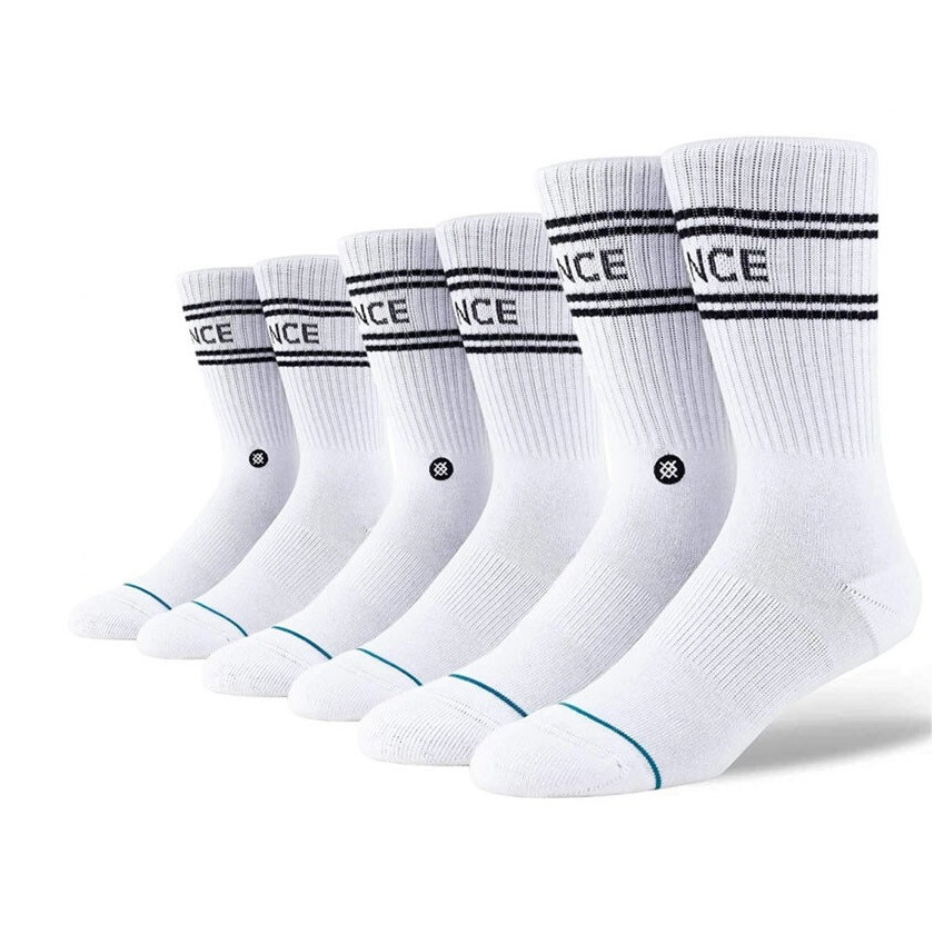 STANCE BASIC 3 PACK CREW WHITE