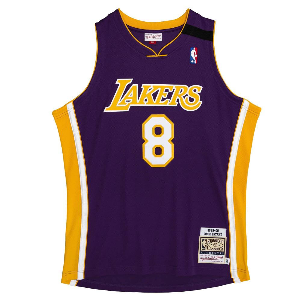 MITCHELL &amp; NESS LOS ANGELES LAKERS KOBE BRYANT 99-00' #8 AUTHENTIC JERSEY PURPLE