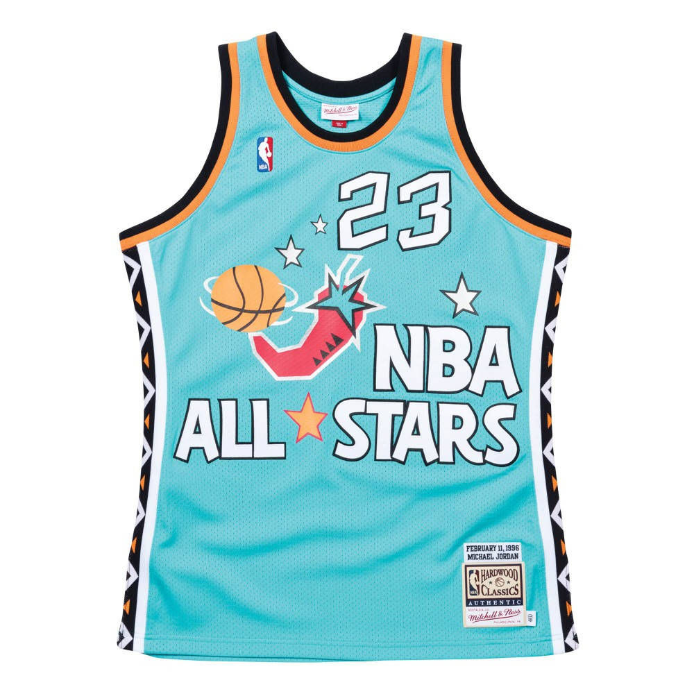 MITCHELL &amp; NESS NBA ASG 1991 MICHAEL JORDAN #23 AUTHENTIC JERSEY TEAL