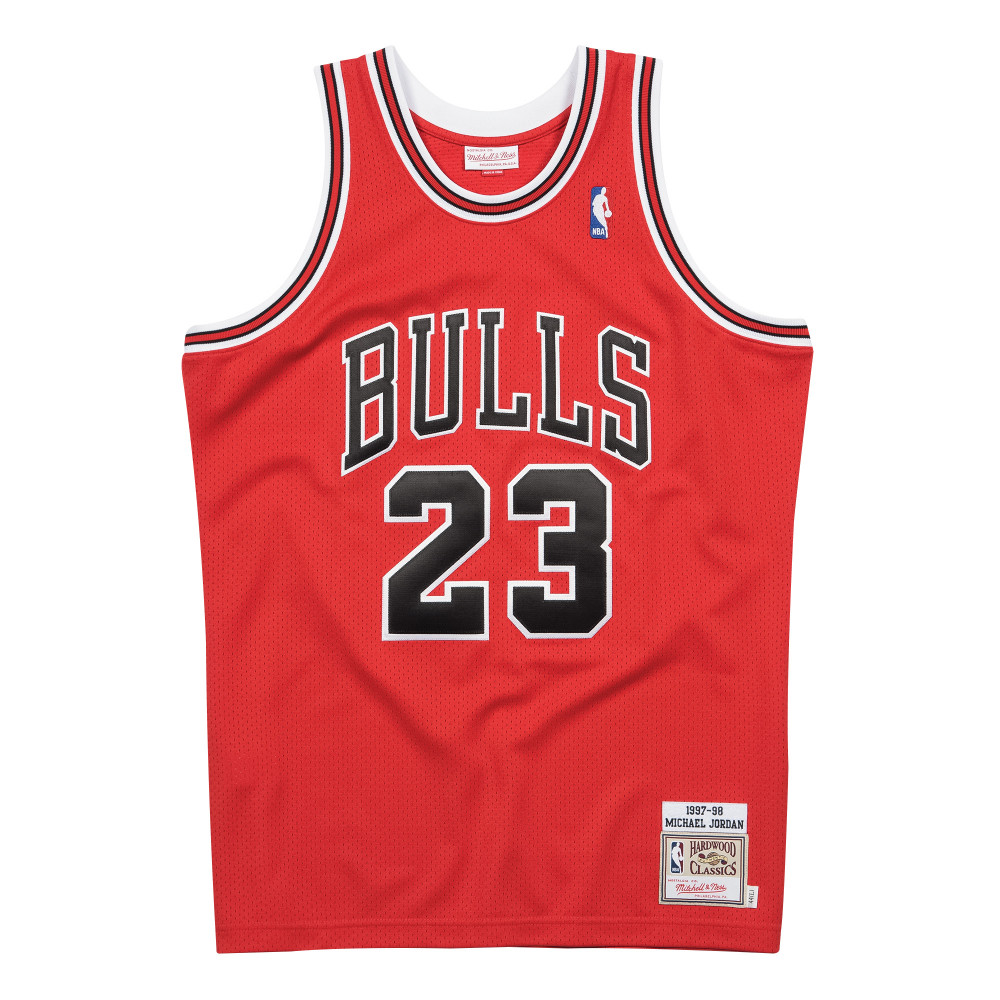 MITCHELL &amp; NESS NBA CHICAGO BULLS 1996 MICHAEL JORDAN #23 AUTHENTIC JERSEY RED 97