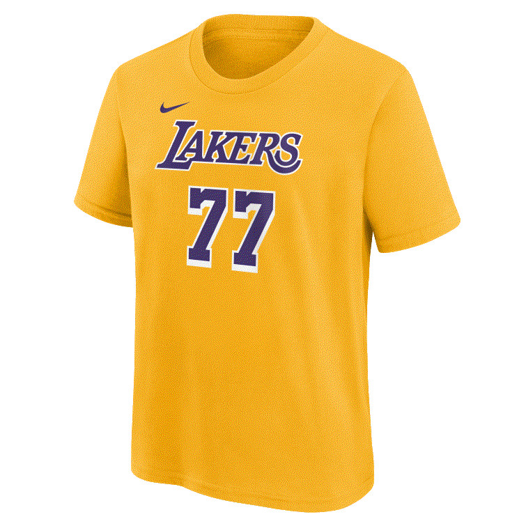Nike NBA Los Angeles Lakers - Luka Doncic N&amp;N Icon Edition Tee Yellow