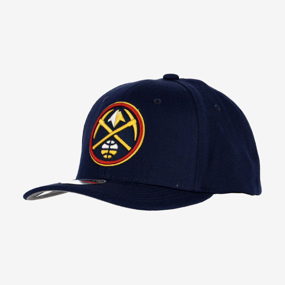 MITCHELL &amp; NESS NBA DENVER NUGGETS TEAM GROUND 2.0 STRETCH SNAPBACK NAVY