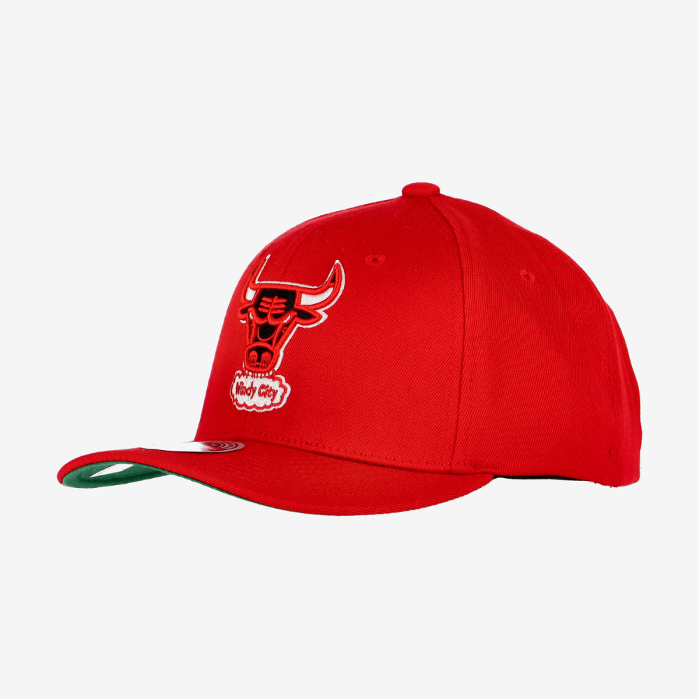MITCHELL &amp; NESS NBA CHICAGO BULLS TEAM GROUND 2.0 STRETCH HWC SNAPBACK RED