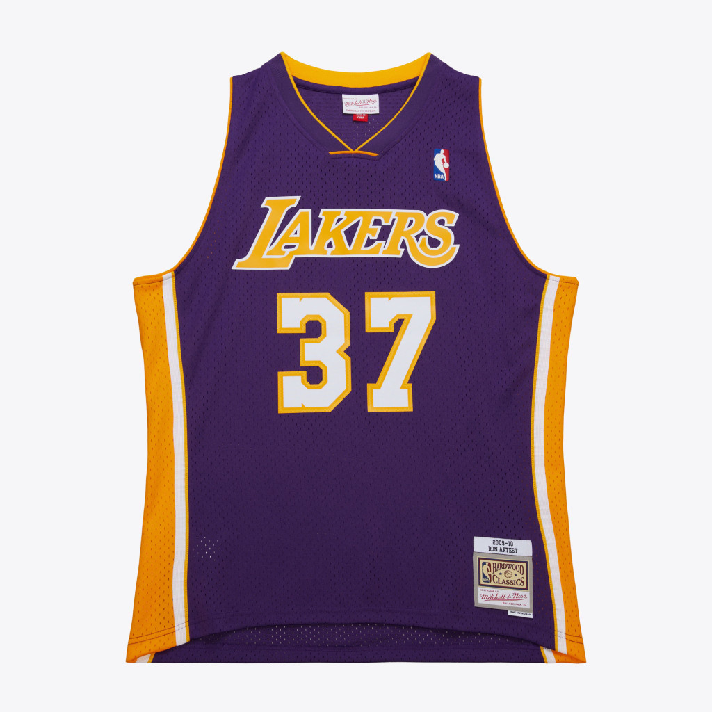 Mitchell &amp; Ness NBA Dark Jersey Los Angeles Lakers 2009 Ron Artest Purple
