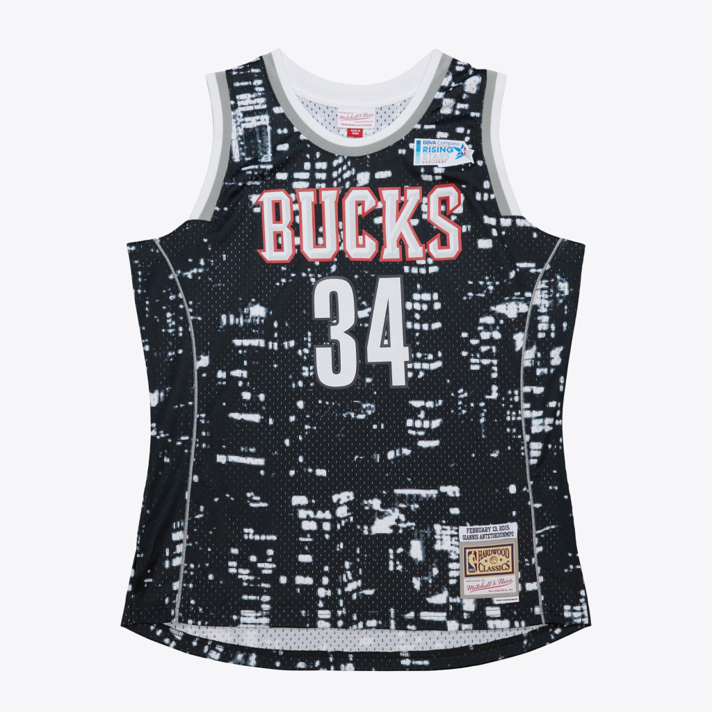 Mitchell &amp; Ness NBA Dark Jersey All-Star 2015 Giannis Anteokounmpo Black-White M