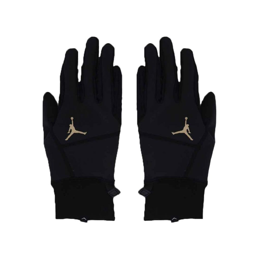 JORDAN HYPERSTORM FLEECE GLOVES BLACK/BLACK/HEMP