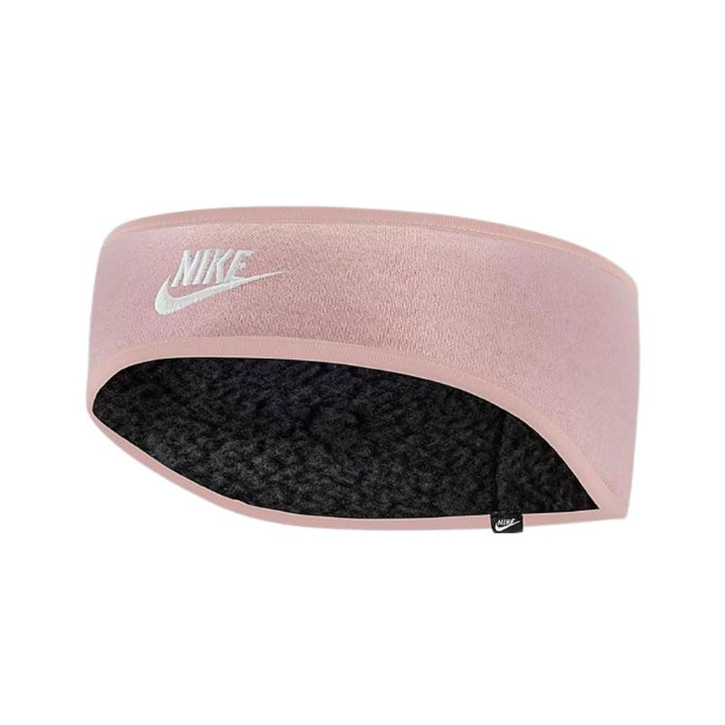 NIKE W HEADBAND CLUB FLEECE PINK OXFORD/WHITE