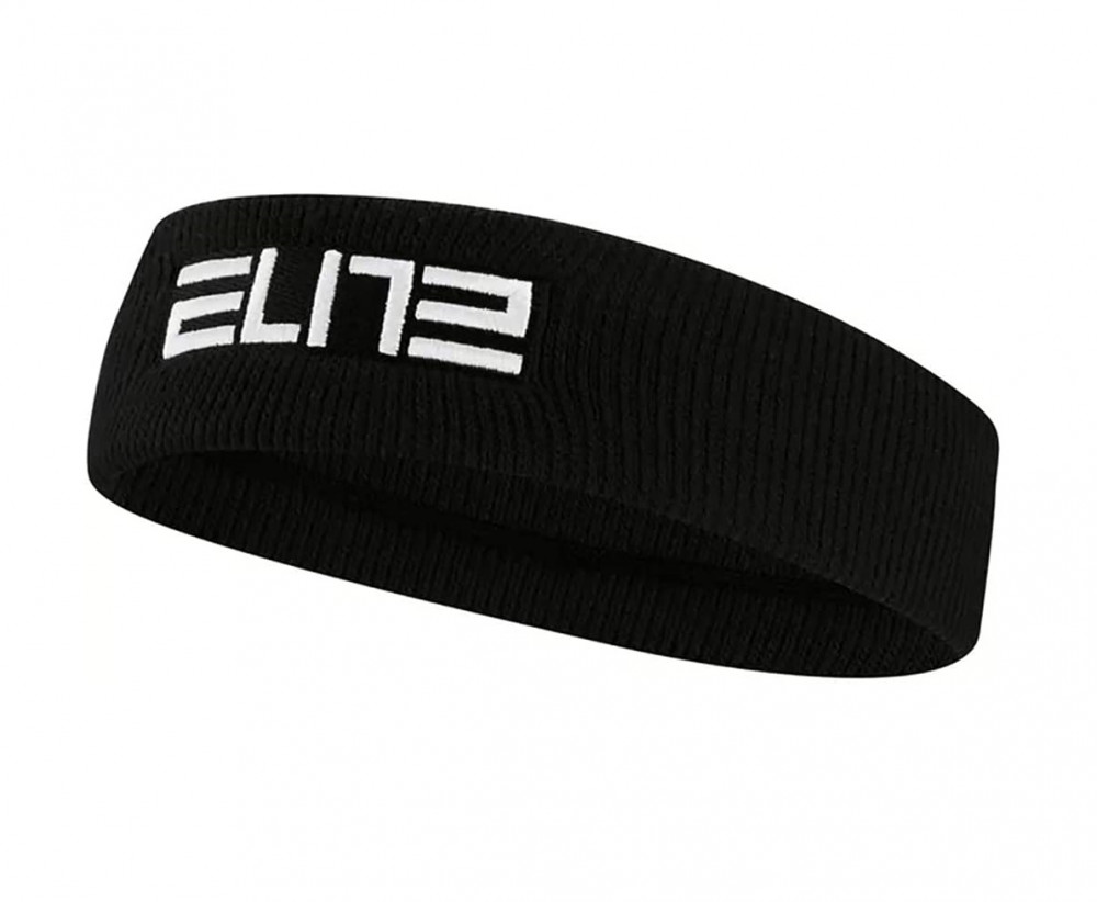 NIKE ELITE HEADBAND BLACK/WHITE