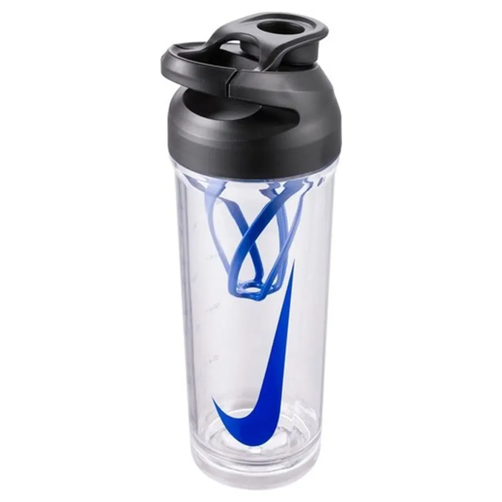 Nike Tr Recharge Shaker Bottle 2.0 24 Oz Clear/Black/Game Royal/Game Royal