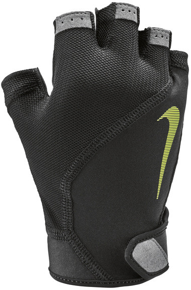 NIKE MEN'S ELEMENTAL FITNESS GLOVES BLACK/DARK GREY/BLACK/VOLT