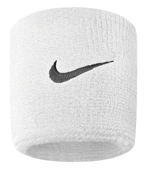 NIKE SWOOSH WRISTBANDS 2PK WHITE/BLACK ONE