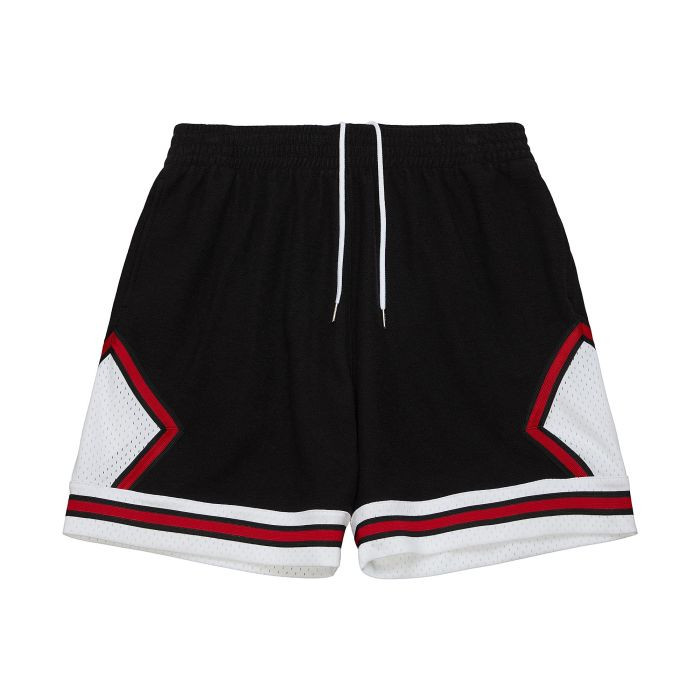 Mitchell &amp; Ness BRANDED FRENCH TERRY DIAMOND SHORTS BLACK S