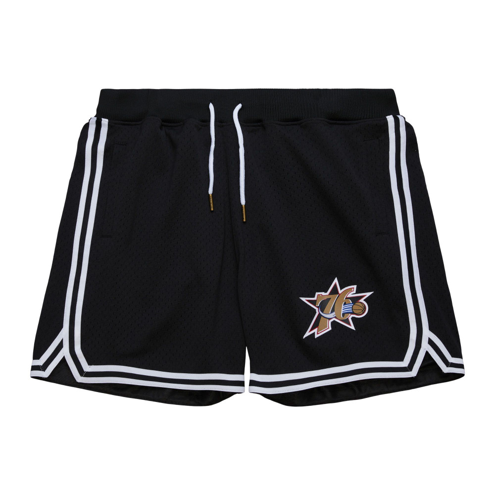 MITCHELL &amp; NESS NBA DESTINATION LEISURE GAMEDAY SHORTS Philadelphia 76ers Black