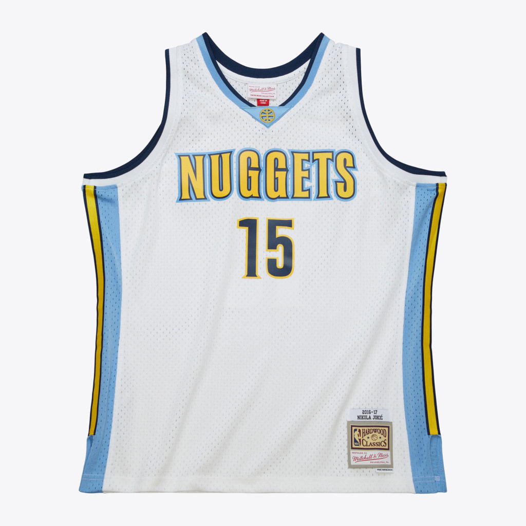 Mitchell &amp; Ness NBA White Jersey Denver Nuggets 2016 Nikola Jokic White M