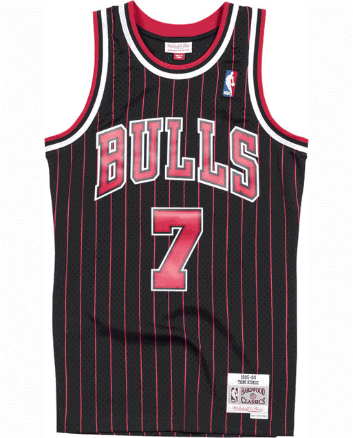 MITCHELL &amp; NESS CHICAGO BULLS TONI KUKOC #08 SWINGMAN 2.0 JERSEY BLACK