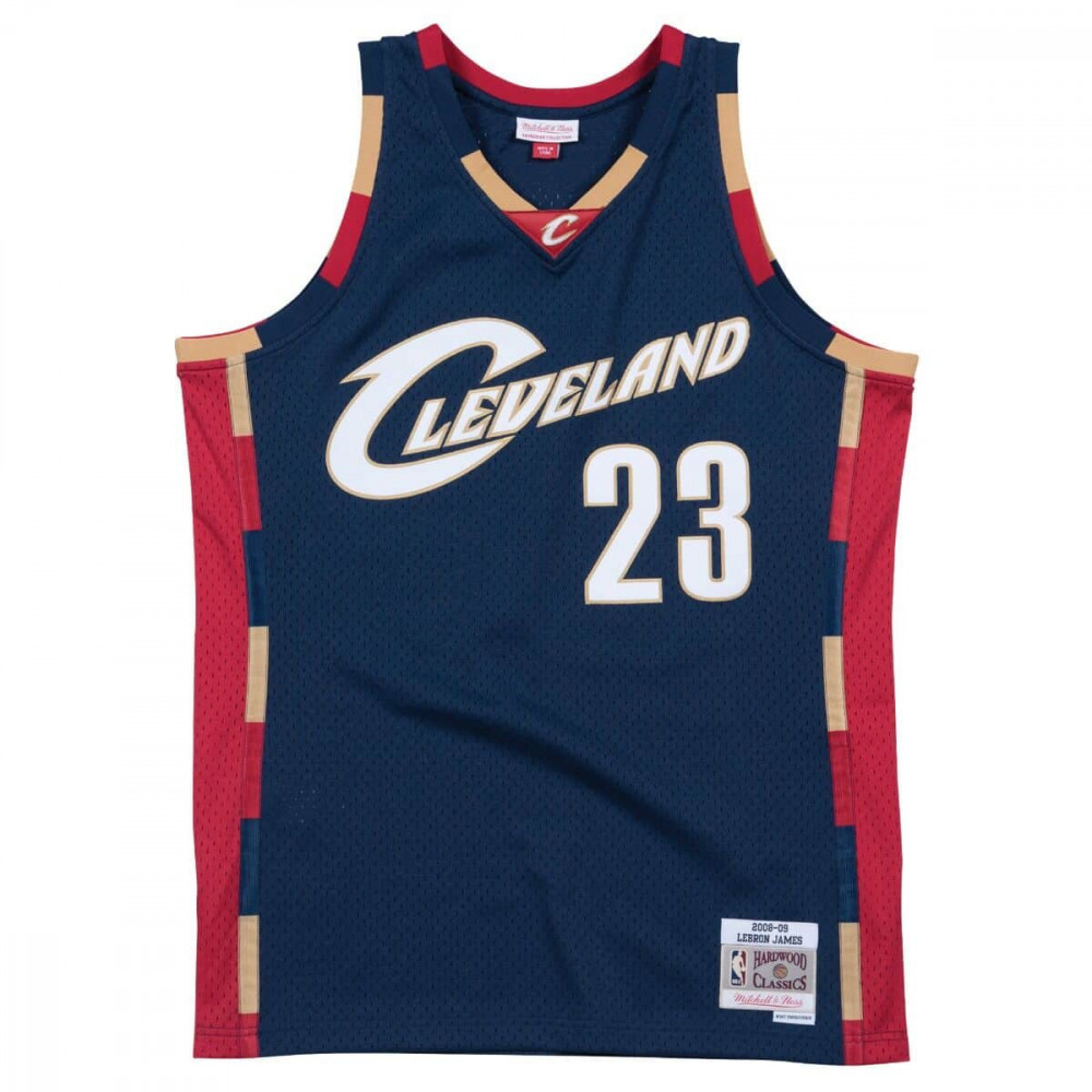 MITCHELL &amp; NESS CLEVELAND CAVALIERS LEBRON JAMES 08-09'#23 ALT. SWM. 2.0 JERSEY NAVY
