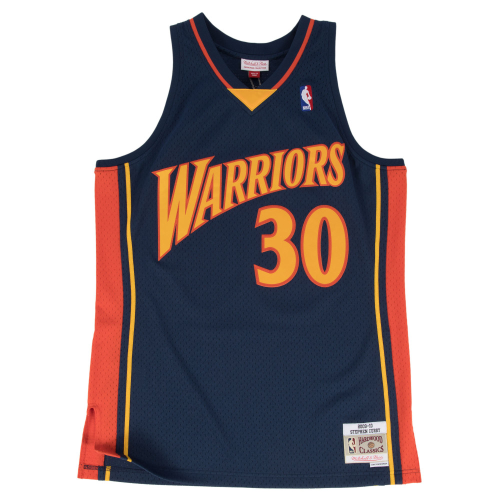 MITCHELL &amp; NESS GOLDEN STATE WARRIORS STEPHEN CURRY 09-10#30 SWINGMAN 2.0 JERSEY NAVY