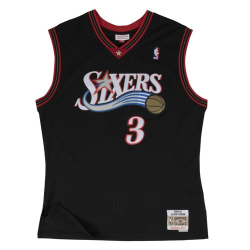 MITCHELL &amp; NESS PHILADELPHIA 76ERS ALLEN IVERSON #06 SWINGMAN 2.0 JERSEY BLACK