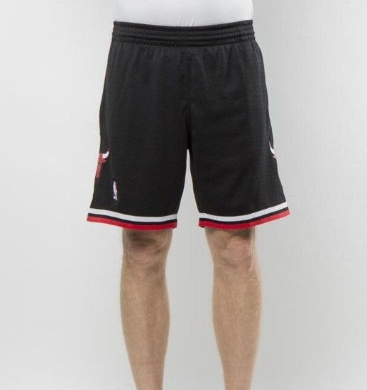 MITCHELL &amp; NESS NBA CHICAGO BULLS SWINGMAN SHORT BLACK