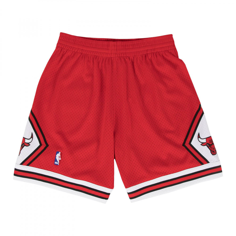 MITCHELL &amp; NESS NBA CHICAGO BULLS SWINGMAN SHORTS SCARLET