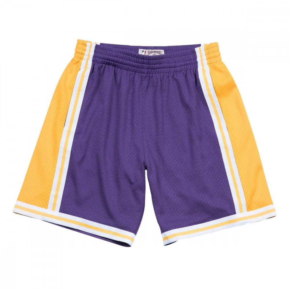 MITCHELL &amp; NESS NBA LOS ANGELES LAKERS SWINGMAN SHORTS PURPLE