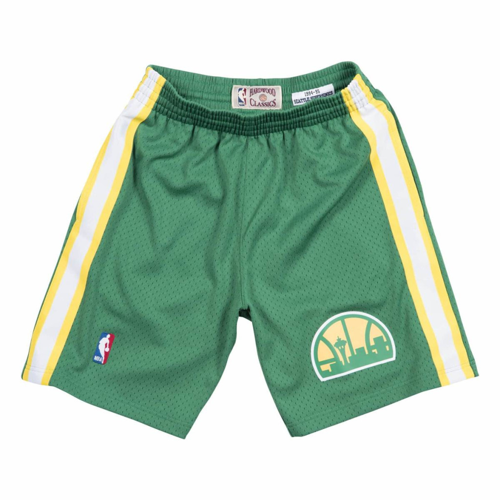Mitchell &amp; Ness Seattle Supersonics 94-95 Swingman Road Shorts Green
