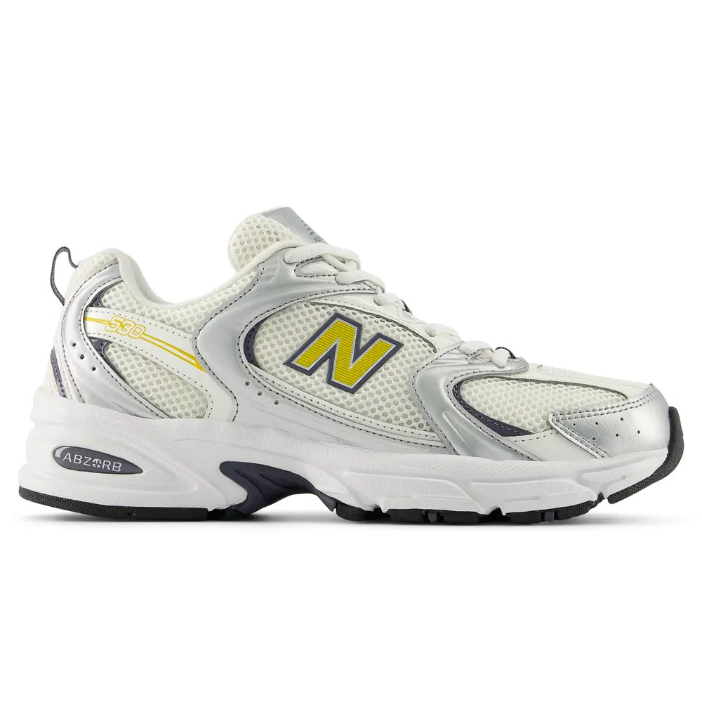 New Balance U530153 - 530 Lifestyle Shoes Silver Yellow Metalic 43