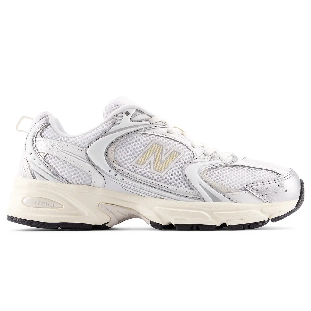 New Balance 530 Lifestyle Shoes Silver Metallic Linen 43