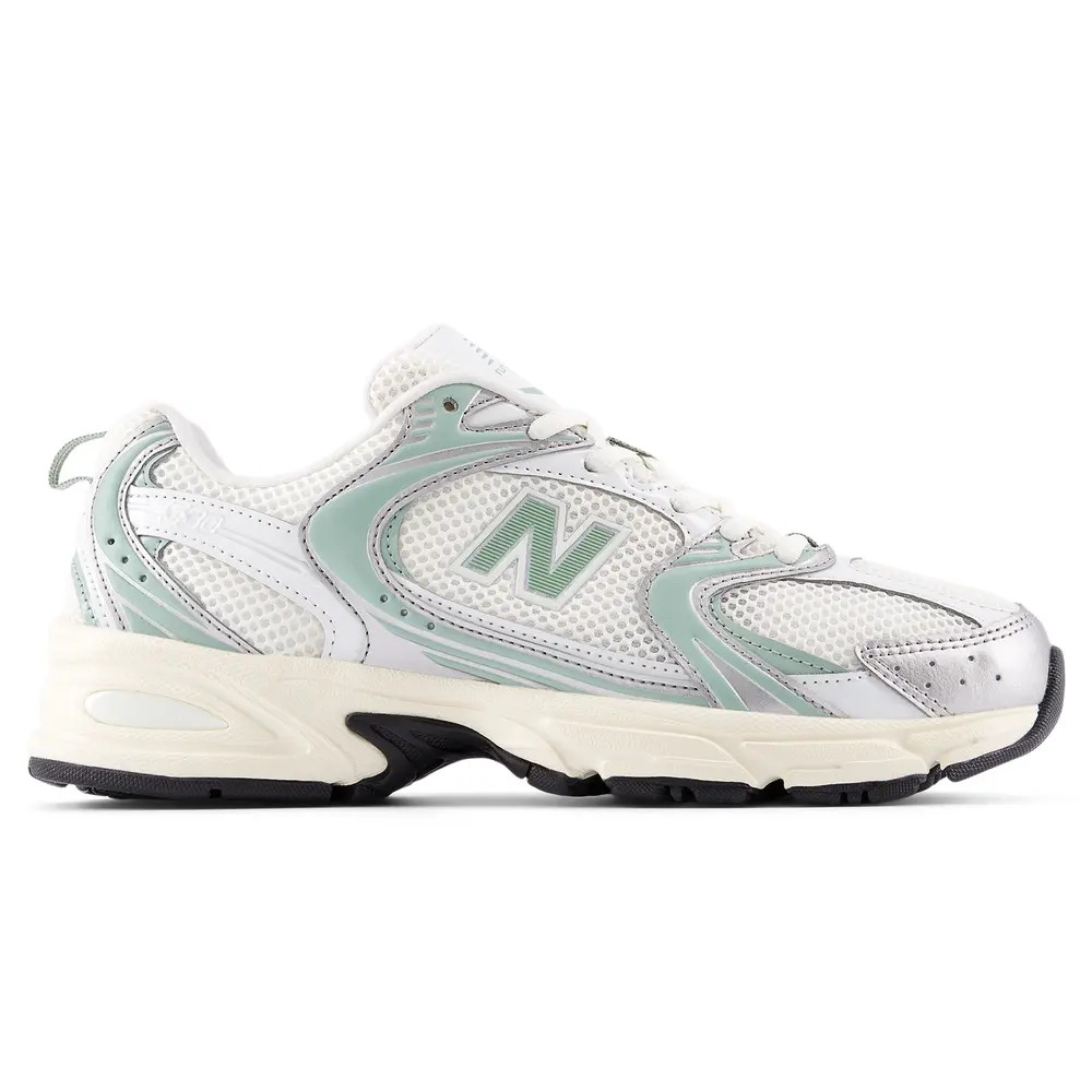 New Balance 530 Lifestyle Shoes Silver Metallic Mosaic Green 455