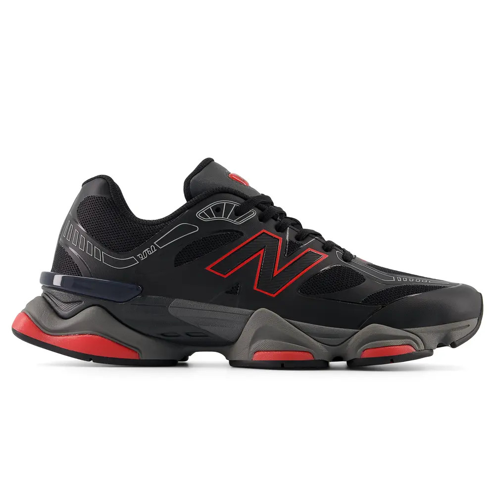 New Balance U90606LE - U9060 Lifestyle Shoes Black/Red 40