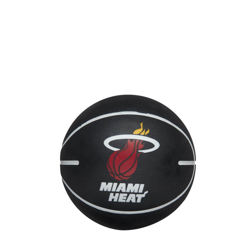 WILSON NBA DRIBBLER MIAMI HEAT BASKETBALL BLACK