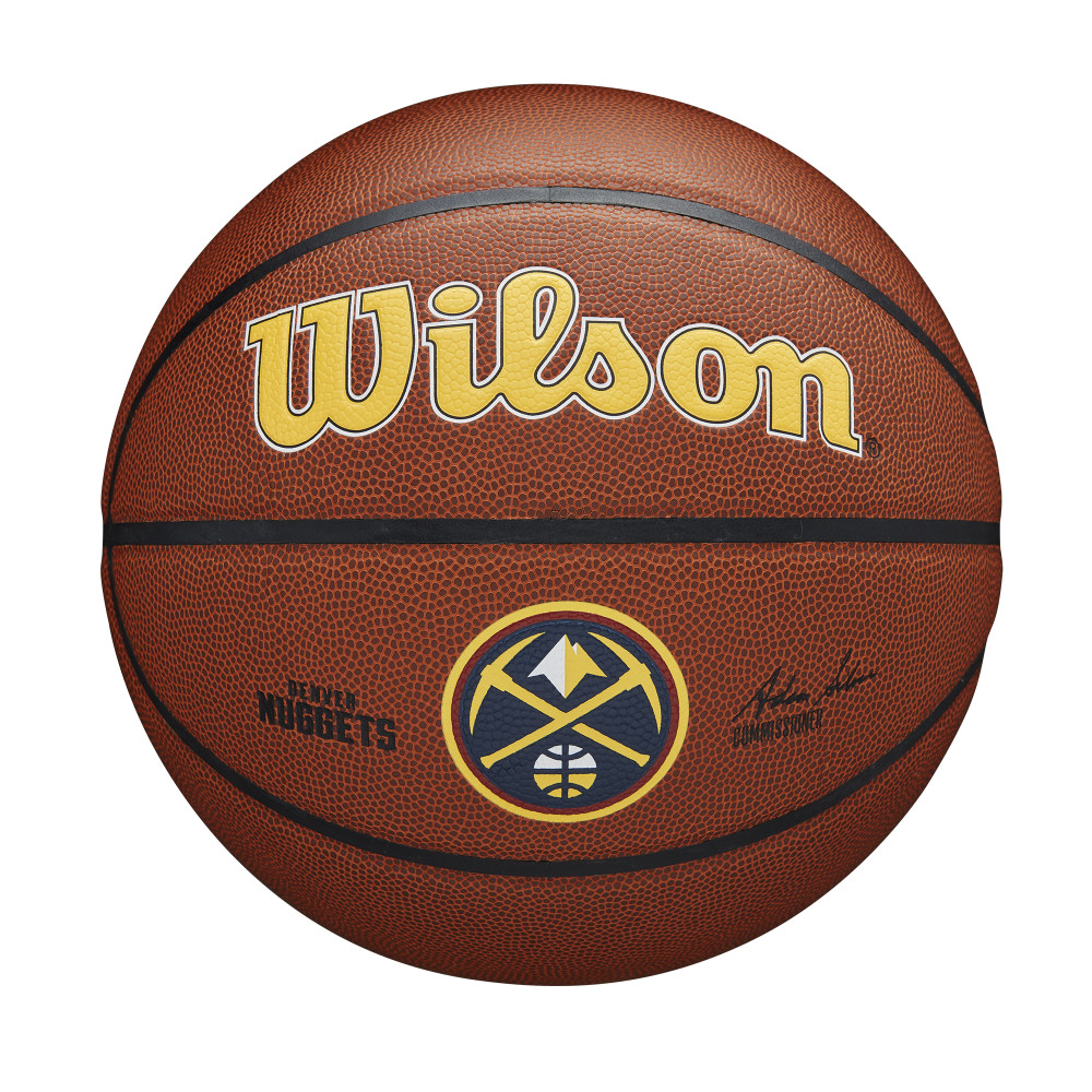 WILSON NBA TEAM COMPOSITE DENVER NUGGETS BASKETBALL 7 BROWN