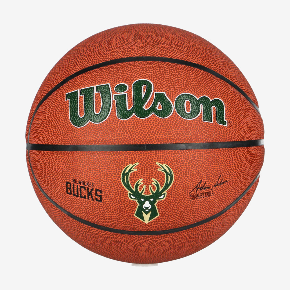 WILSON NBA TEAM COMPOSITE MILWAUKEE BUCKS BASKETBALL 7 BROWN