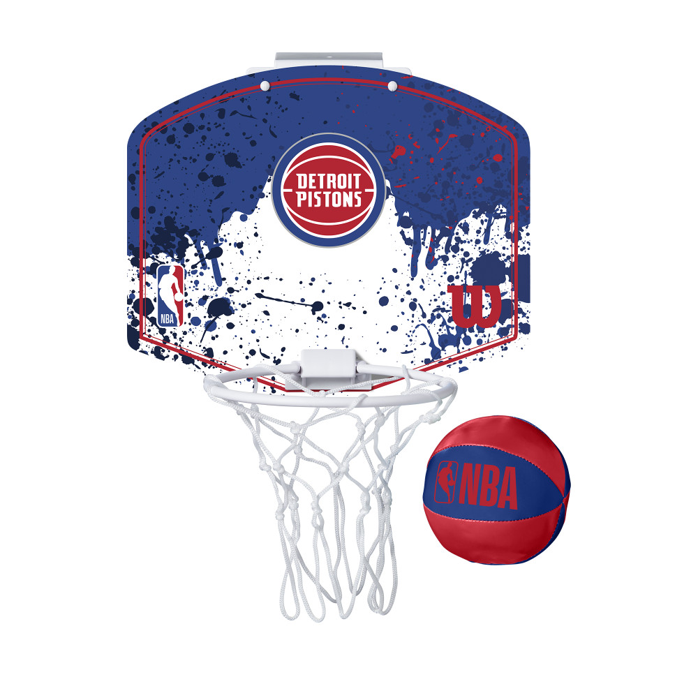WILSON NBA TEAM MINI HOOP DETROIT PISTONS BLUE