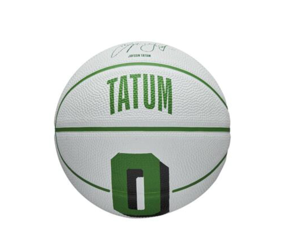 Wilson NBA Player Icon Mini BSKT Jayson Tatum Green 3